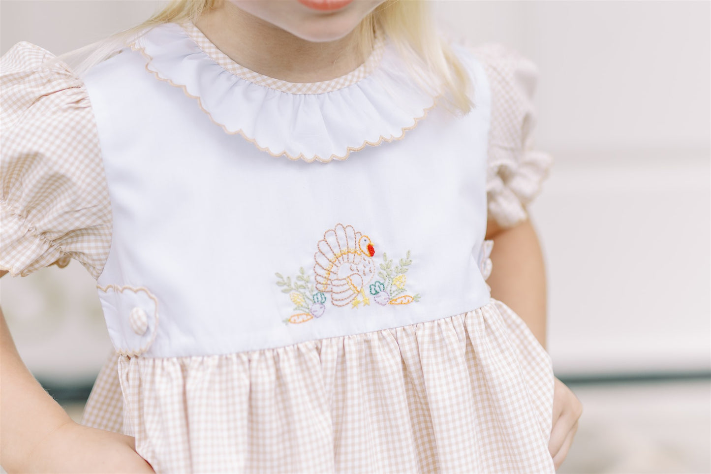 Proper Peony Girls Mayflower Thanksgiving Turkey Dress