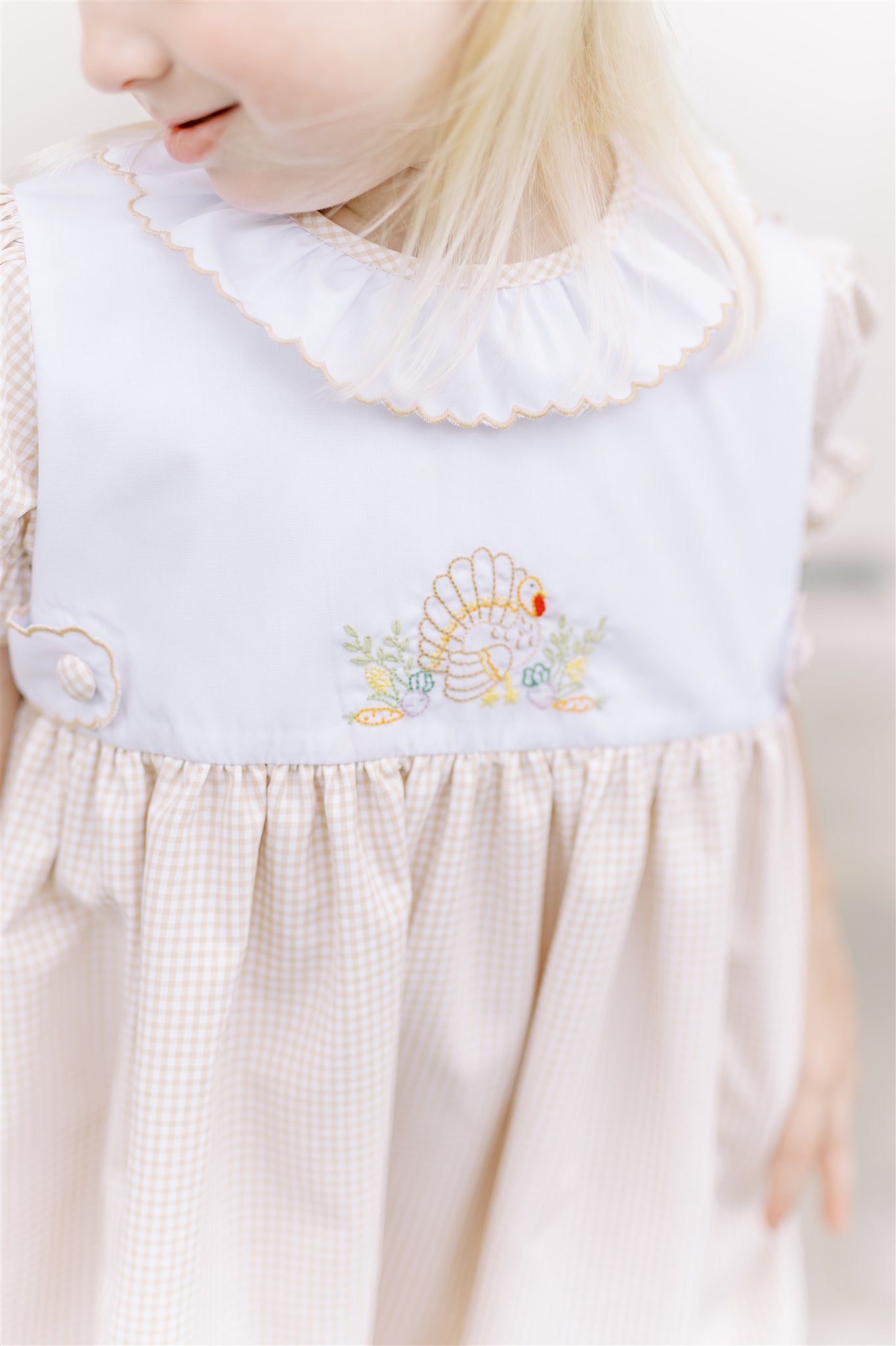 Proper Peony Girls Mayflower Thanksgiving Turkey Dress