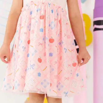 Sweet Wink Girls Pink Back to School Theme Tutu Dress