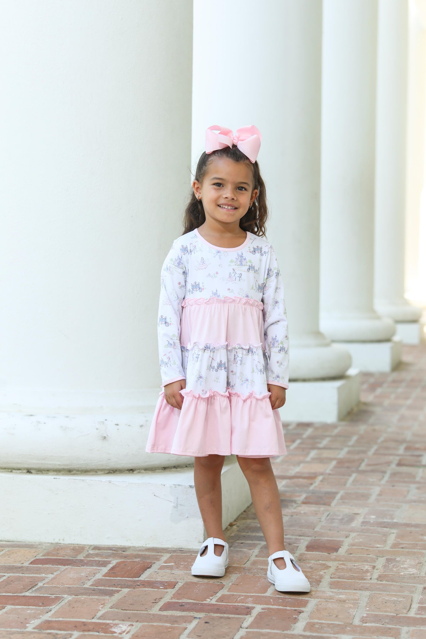 Trotter Street Kids Girls Pink Once Upon a Time Princess Twirl Dress