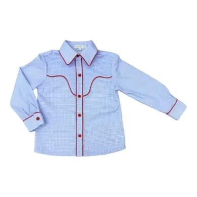Percy & Tyne Boys Blue Western Style Shirt by Percy & Tyne