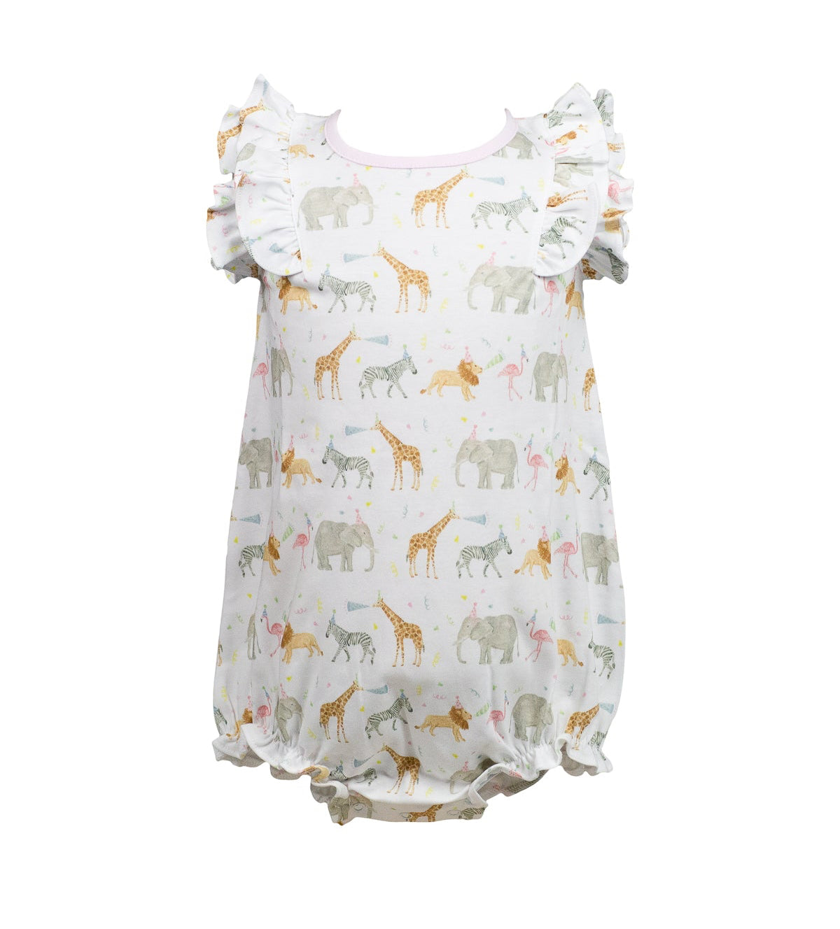 Proper Peony Pima Baby Girls Bubble - Party Animals by Proper Peony