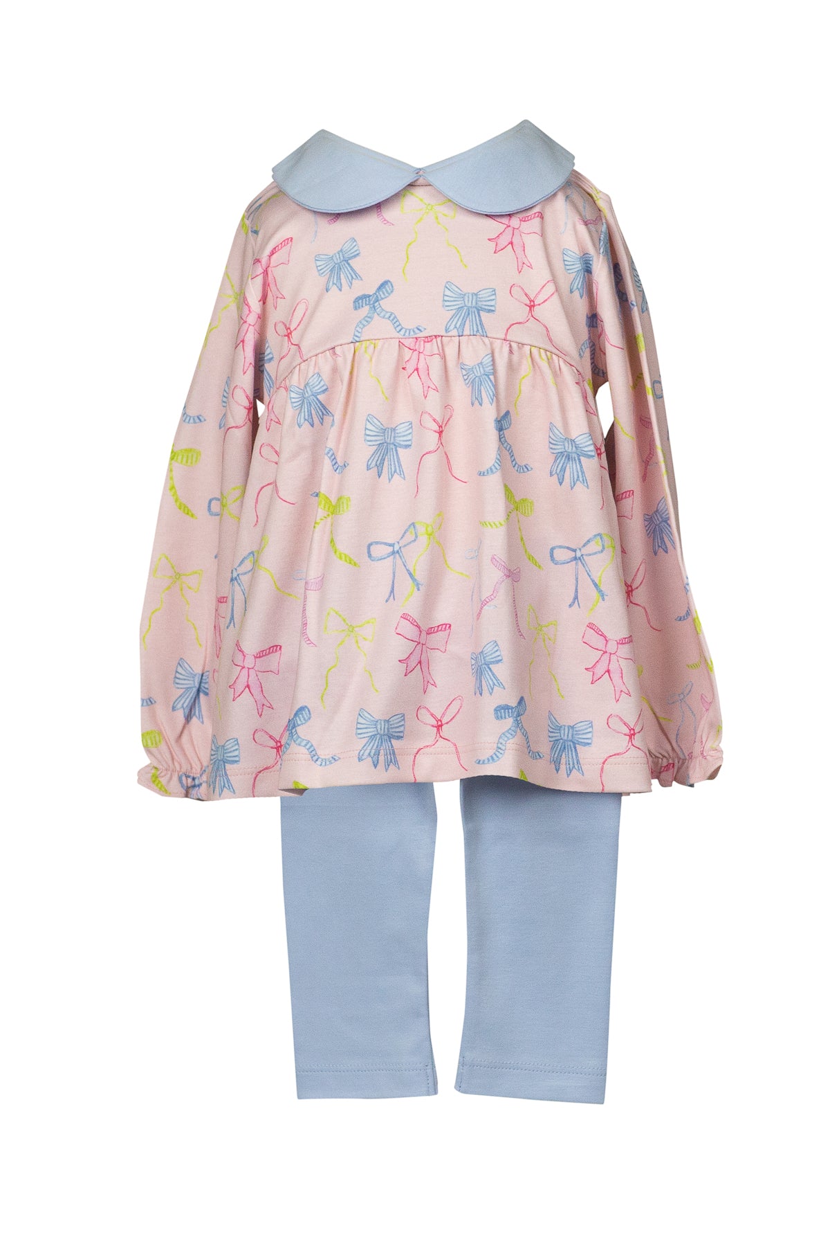 Pre-Order: Proper Peony Pima Girls Ribbon Party Tunic Set