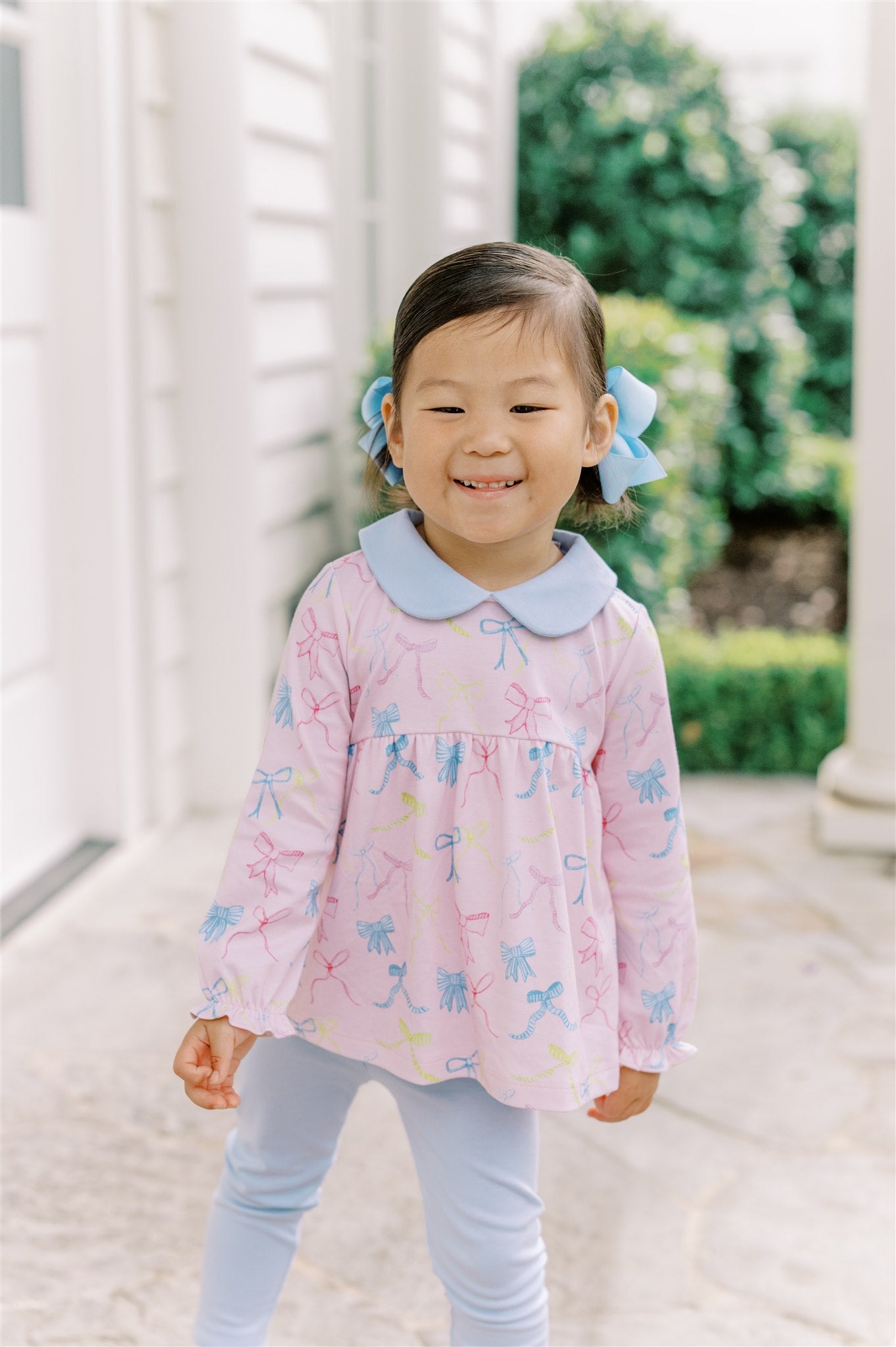 Pre-Order: Proper Peony Pima Girls Ribbon Party Tunic Set