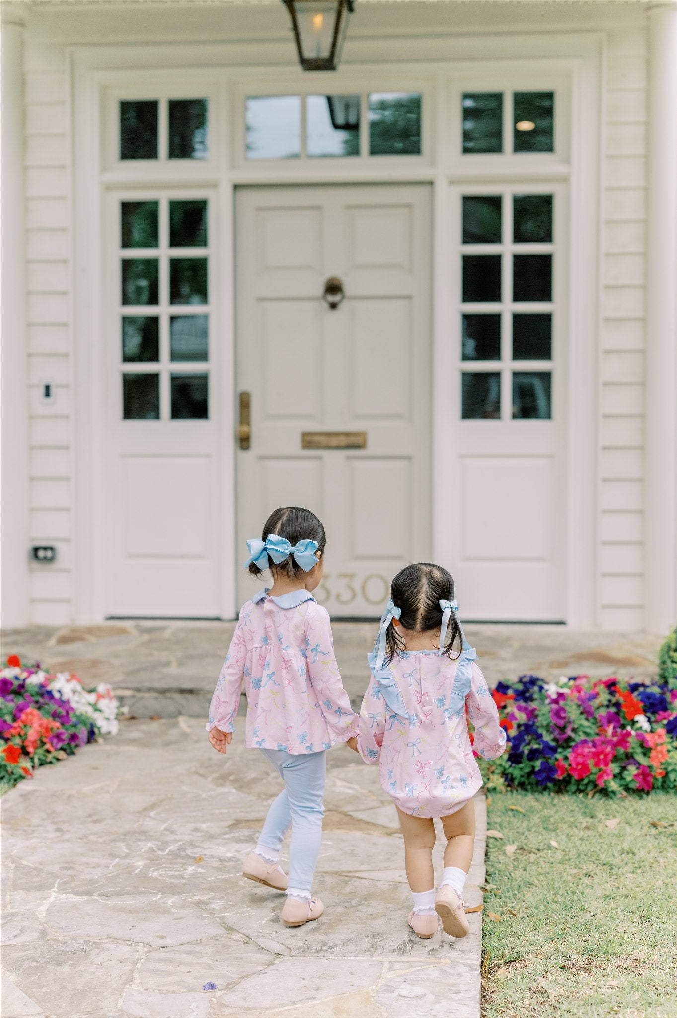 Proper Pima Baby Girls Pink Peony Ribbon Party Bubble
