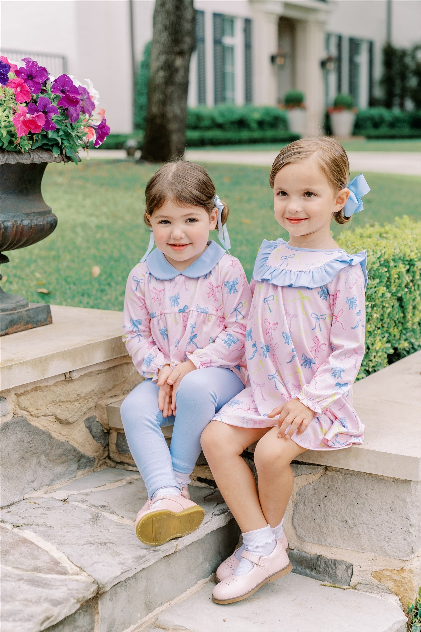 Pre-Order: Proper Peony Pima Girls Ribbon Party Tunic Set