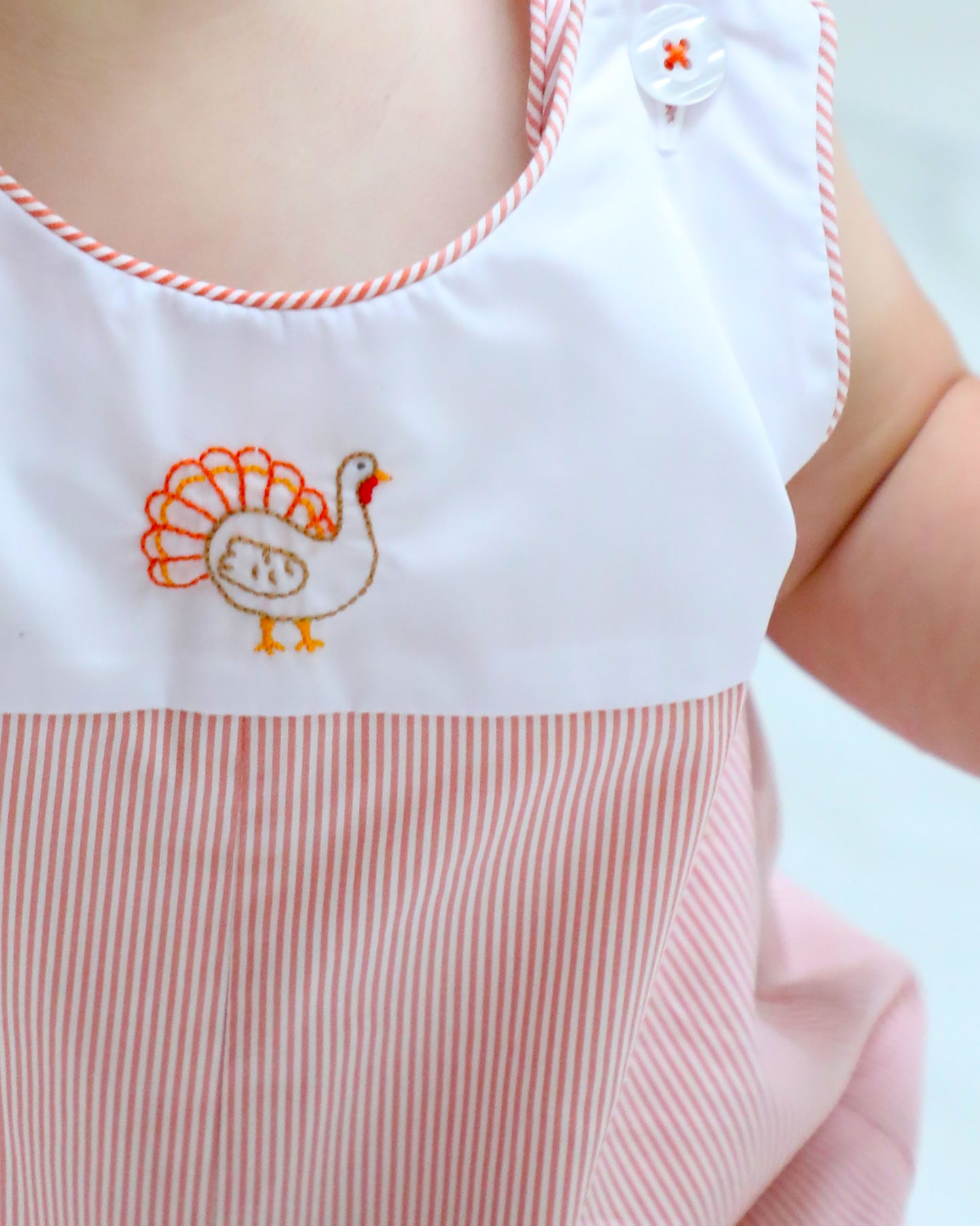 Yellow Lamb Boys Orange Jean Jon Jon - Turkey Embroidery