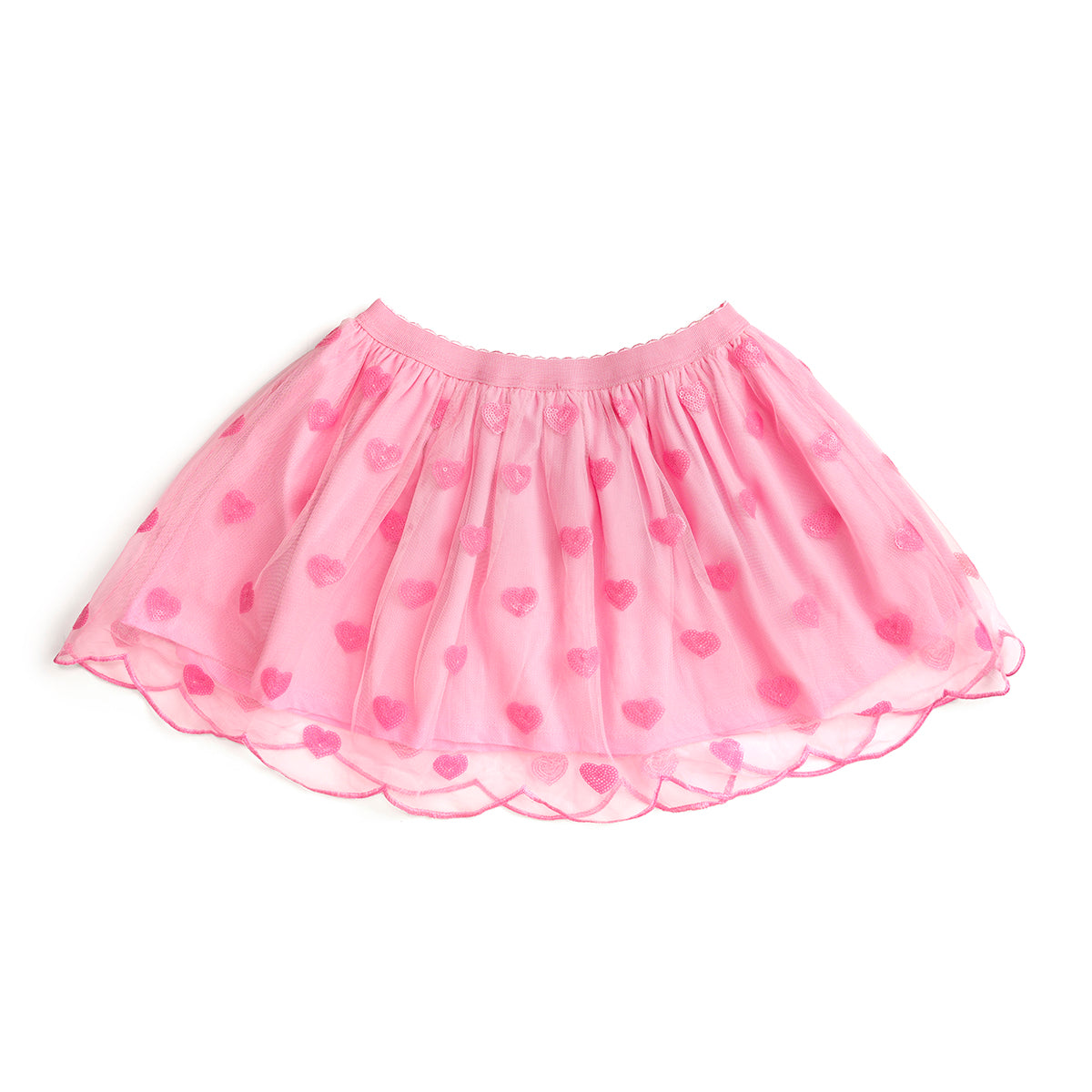 Sweet Wink Girls Pink Mini Sequin Hearts Valentine's Day Tutu Skirt by Sweet Wink
