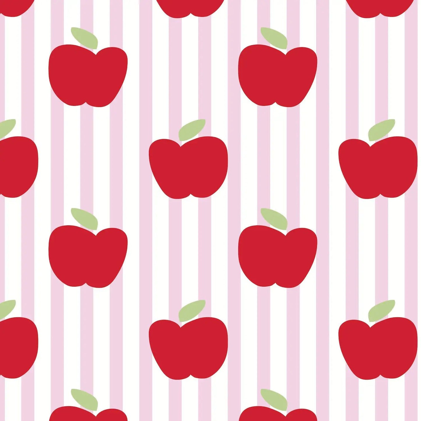 Lila & Hayes Girls Libby Dress - Pink with Red Schoolhouse Apples