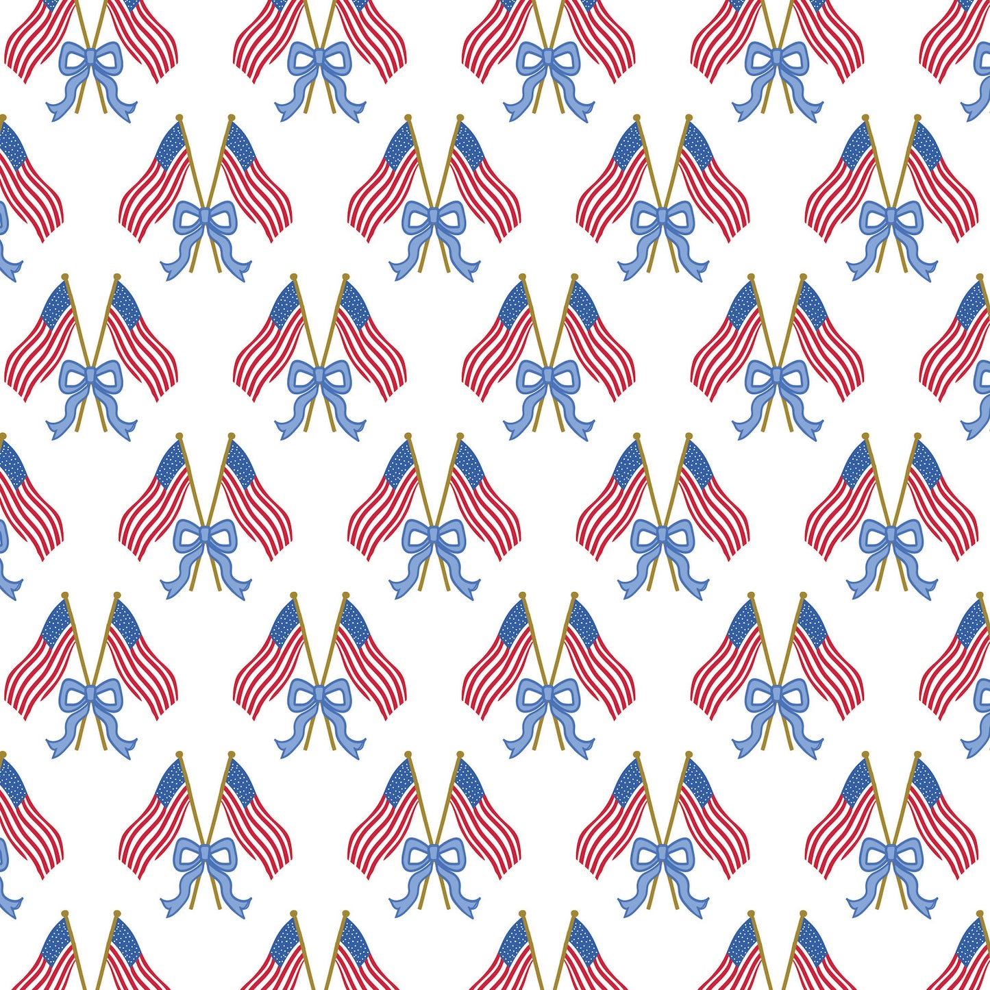 Lila & Hayes Baby Girls Eloise Bubble - Flag Stars & Stripes & Bows by Lila & Hayes