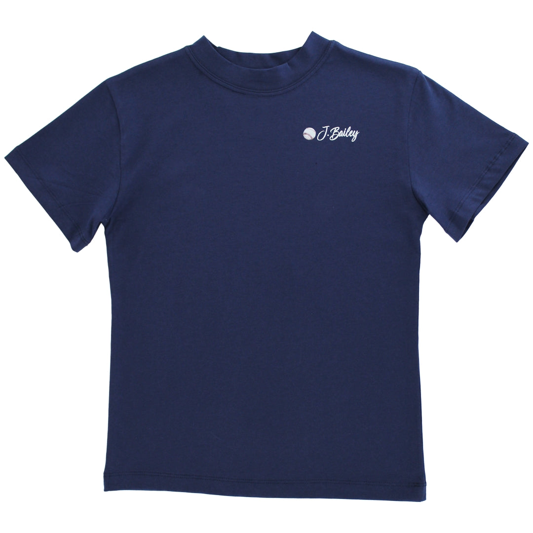 J. Bailey Boys Logo Tee Shirt - Baseball Glove on Navy Blue by Bailey Boys