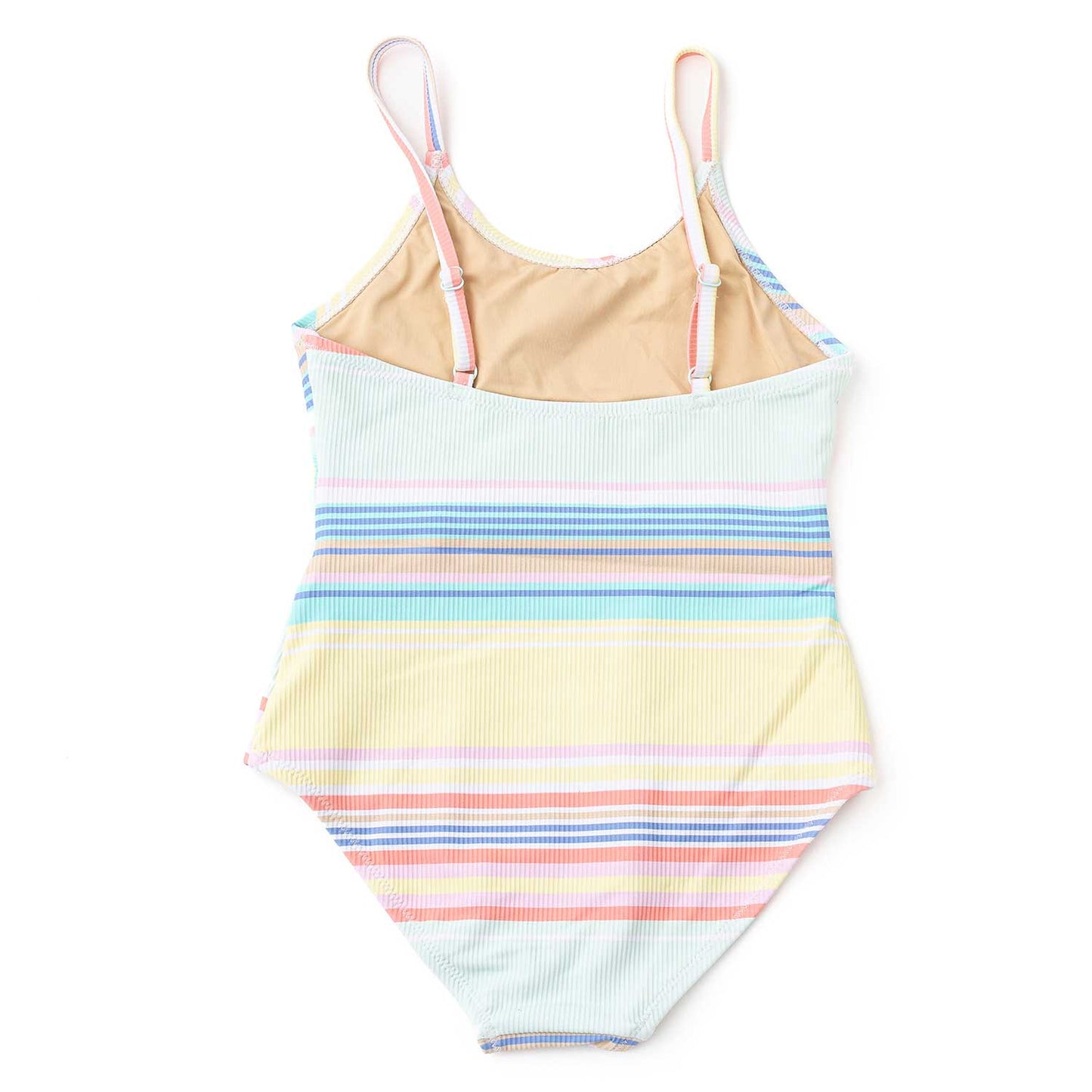 Shade Critters Girls Ribbed Faux Wrap Swimsuit - Surfer Stripes by Shade Critters