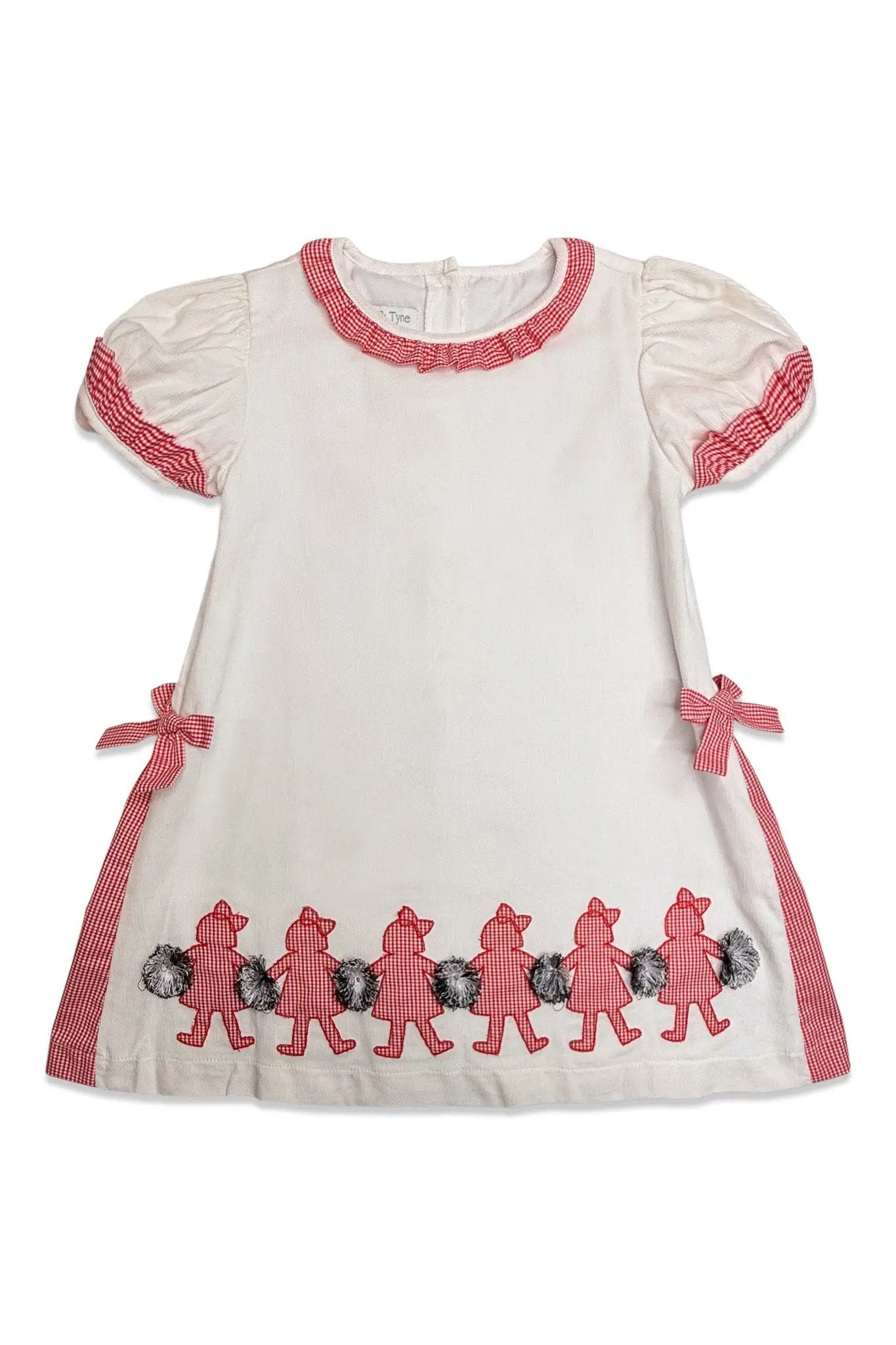Percy & Tyne Girls Peyton Game Day Dress - UGA Red & Black