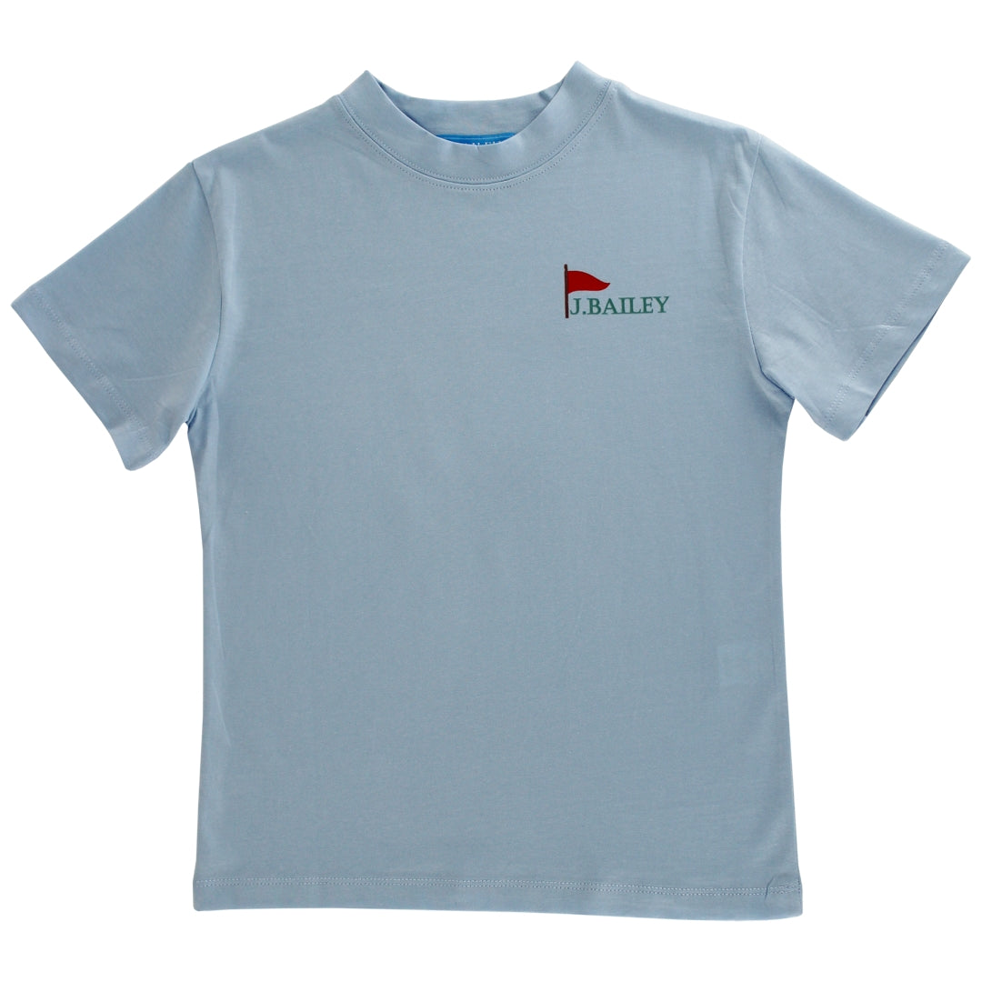 J. Bailey Boys Logo Tee Shirt - Augusta Golf Dog on Blue by Bailey Boys