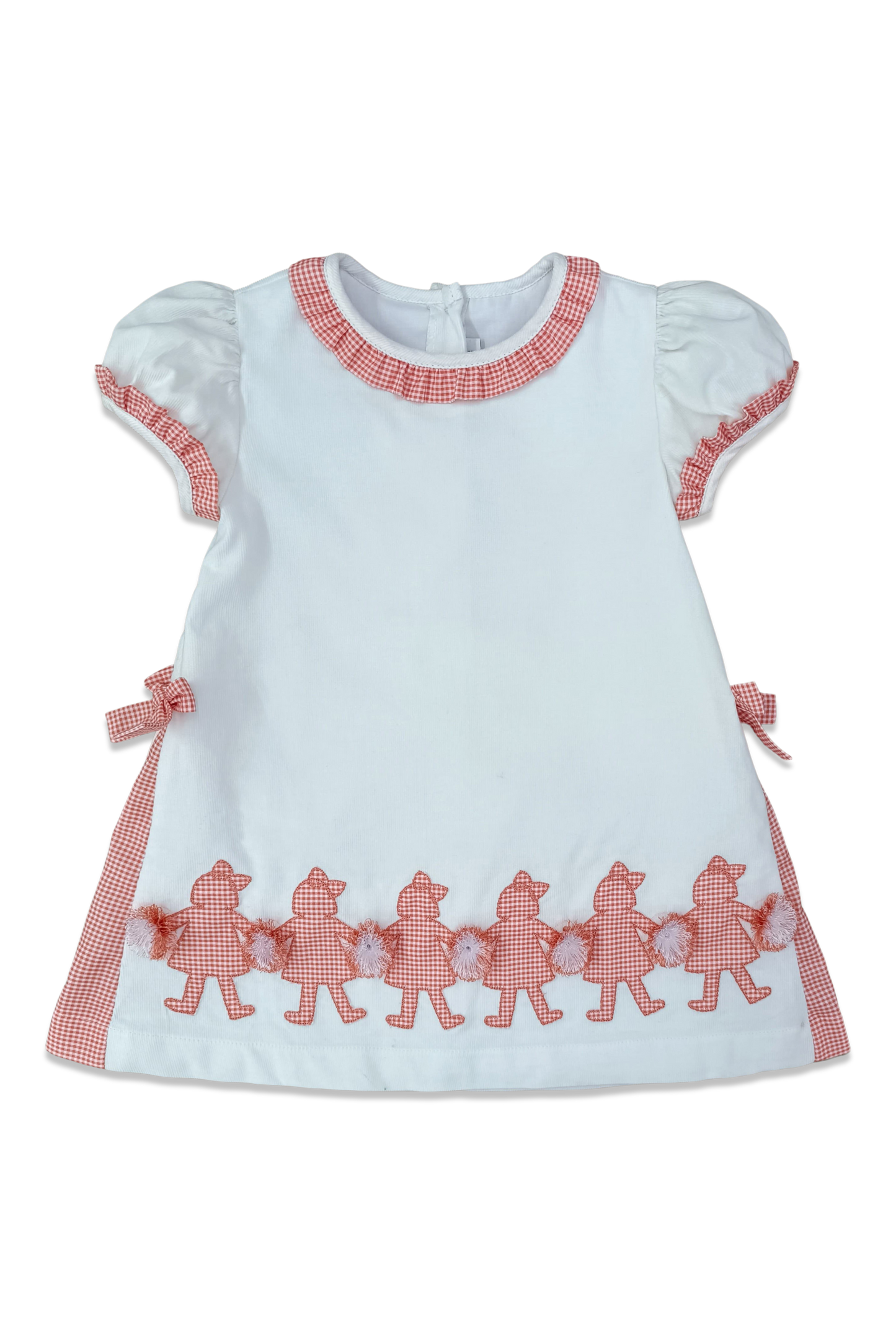 Percy & Tyne Girls Peyton Game Day Dress - Clemson Orange & White