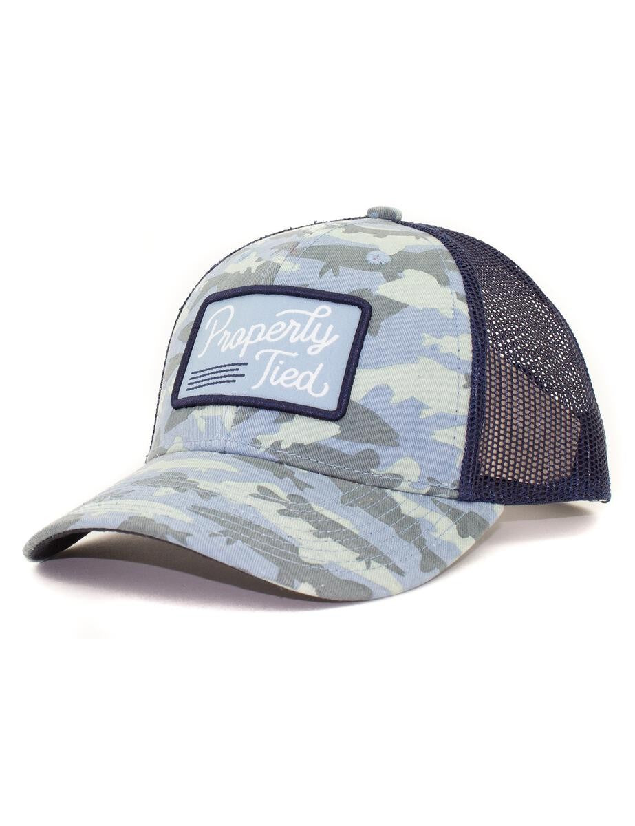 Properly Tied Youth Sportsman Trucker Hat - Deep Sea Camo by Properly Tied