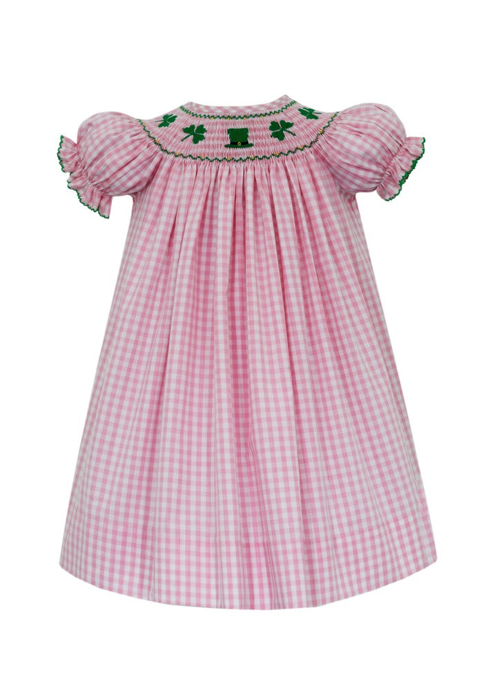 velani classics smocked dress Velani Classics Smocked Girl Green Thanksgiving Fall Leaves Bishop Dress 3 3T C8