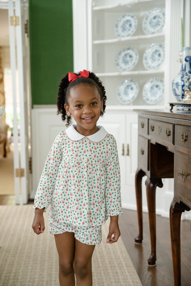 Proper Peony Parkside Girls Bloomers Set - Nutcracker