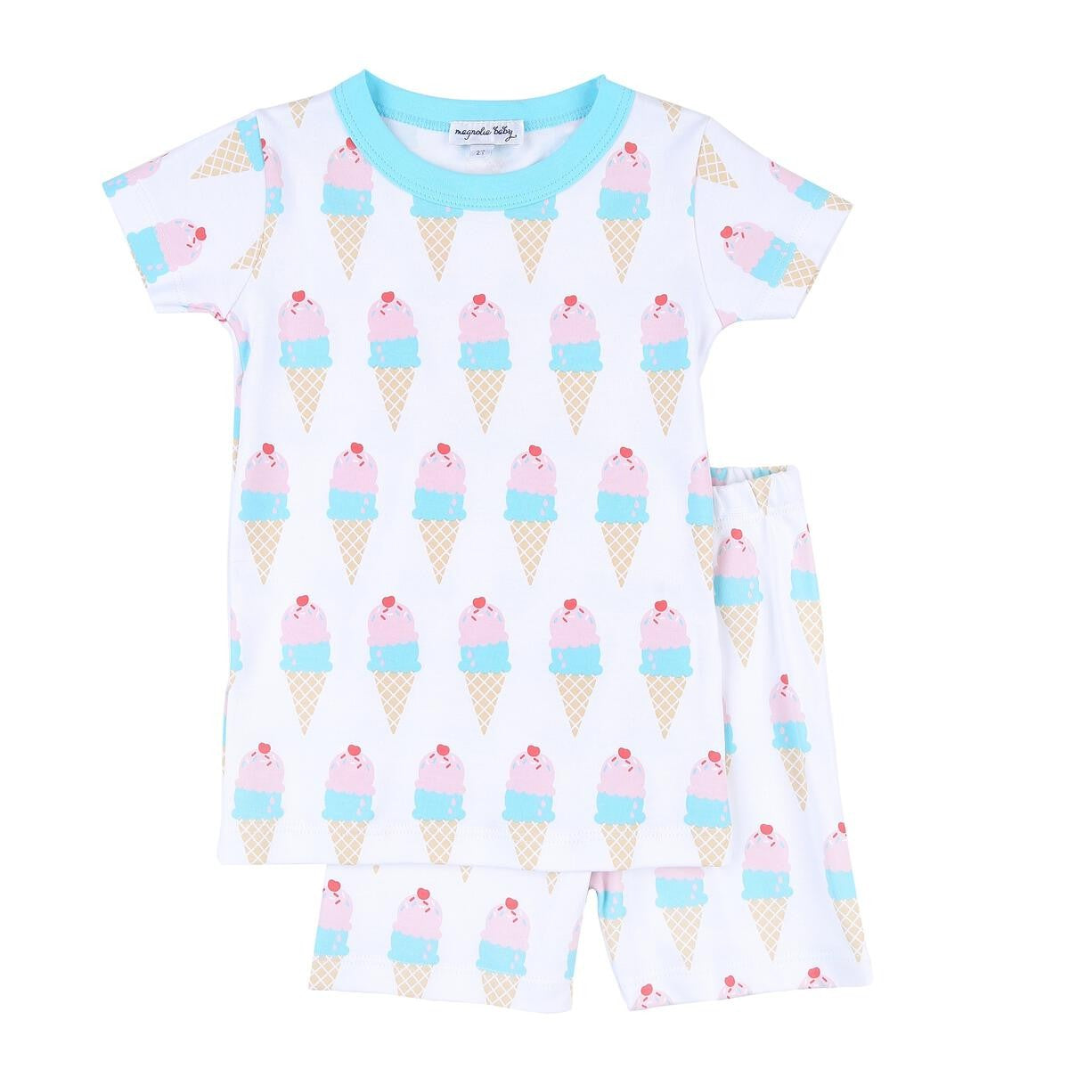 Magnolia Baby Little Girls Two Scoops Short Pajamas