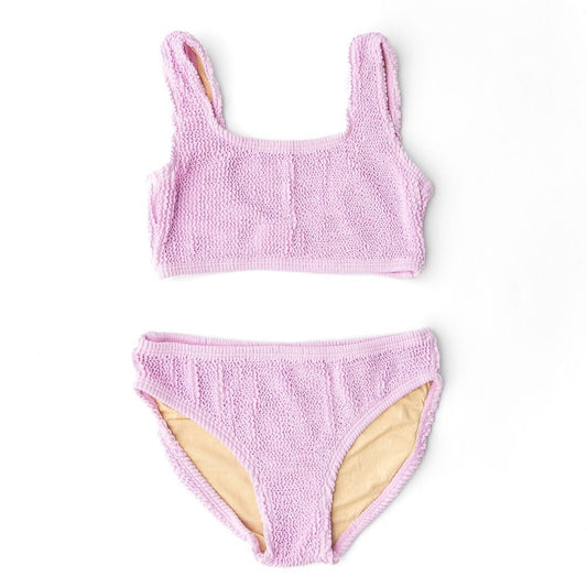 Shade Critters Girls Two Piece Swimsuit - Lavender Crinkle