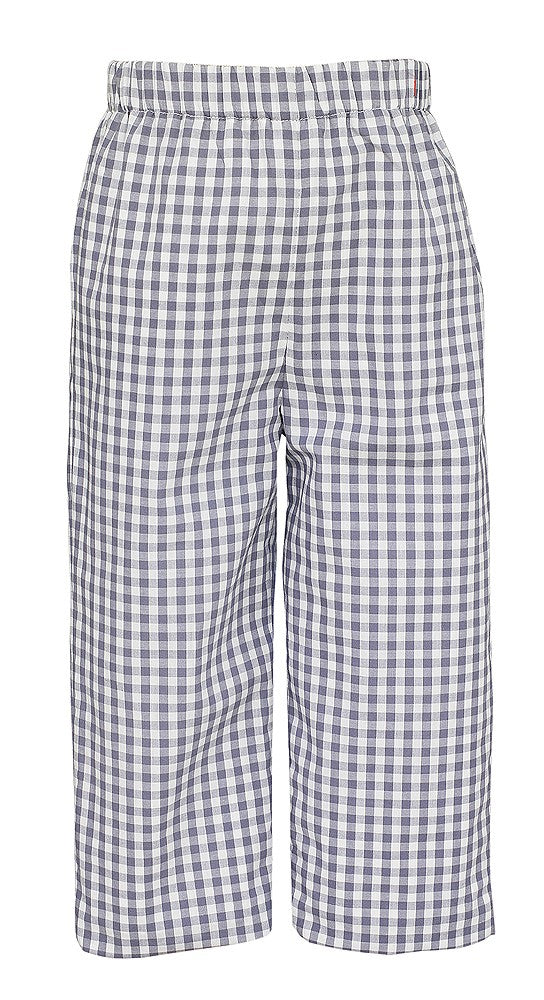 Anavini Baby / Toddler Boys Pull On Pants - Gray Check by Anavini