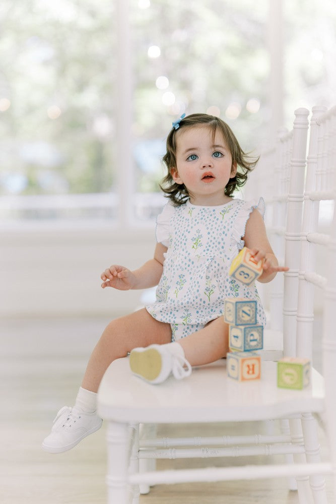 Proper Peony Baby Girls Blue Forget Me Not Bubble