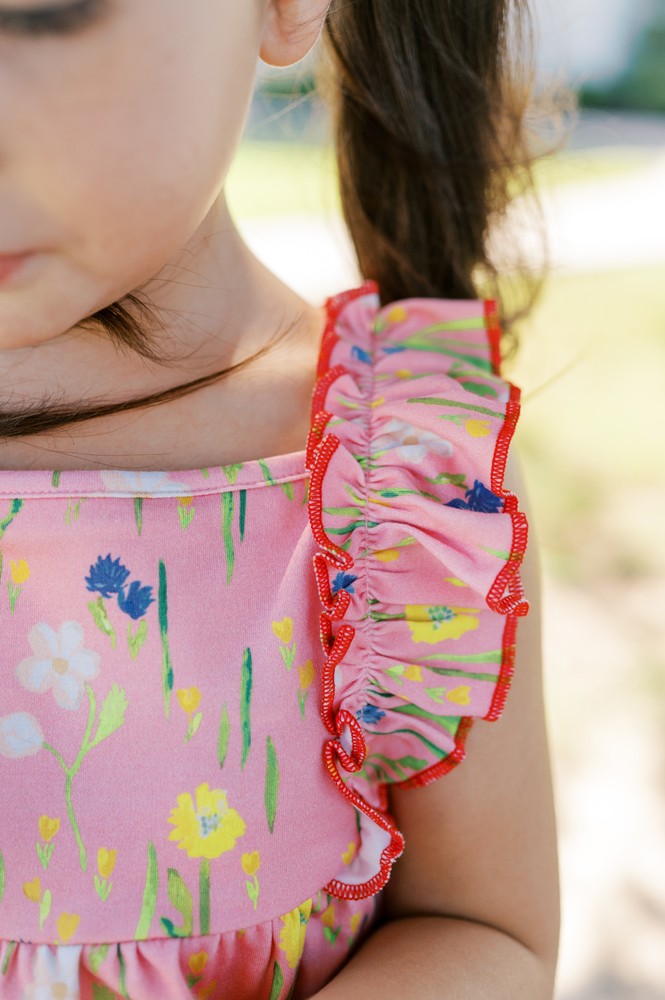 Proper Peony Pima Toddler Girls Pink Lola Floral Bloomers Set by Proper Peony