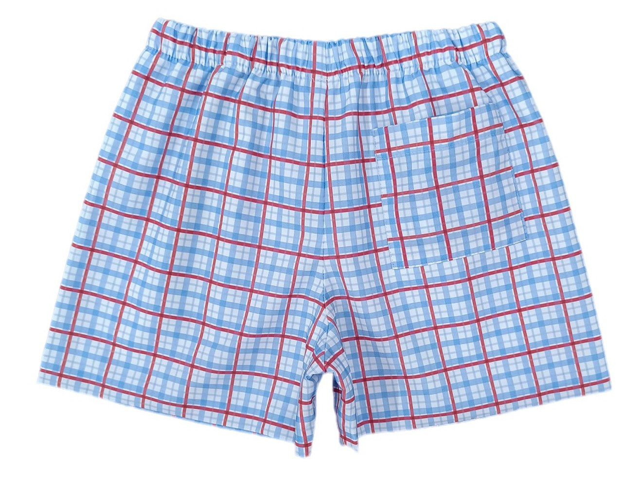 James & Lottie Boys Conrad Shorts - Patriotic Plaid