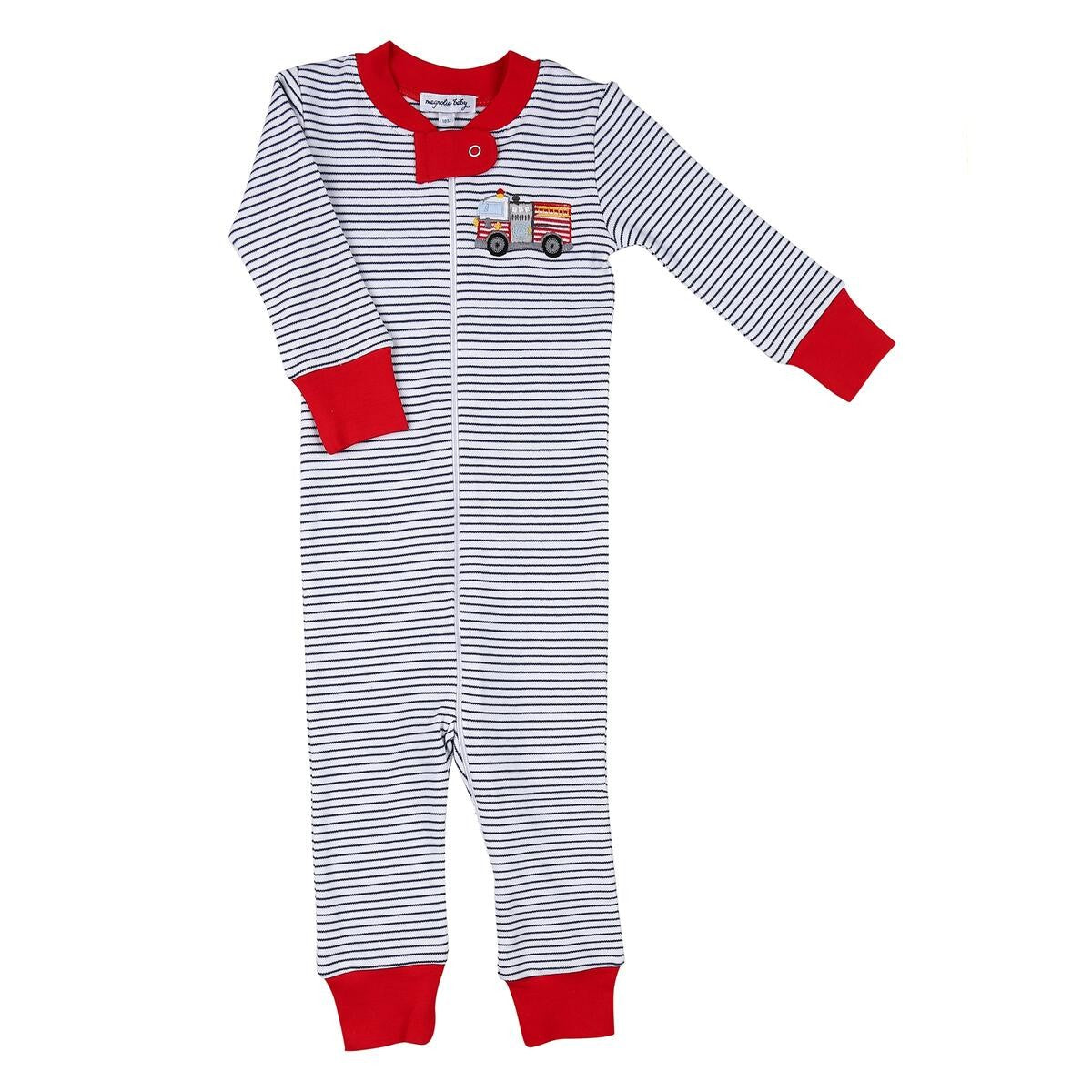 Magnolia Baby Little Boys Hook and Ladder! Firetruck Zipped Pajamas by Magnolia Baby