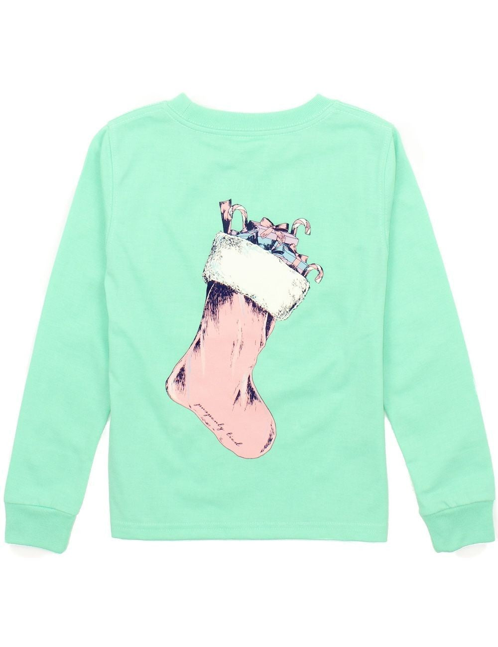 Properly Tied Girls Wash Green Shirt - Christmas Stocking
