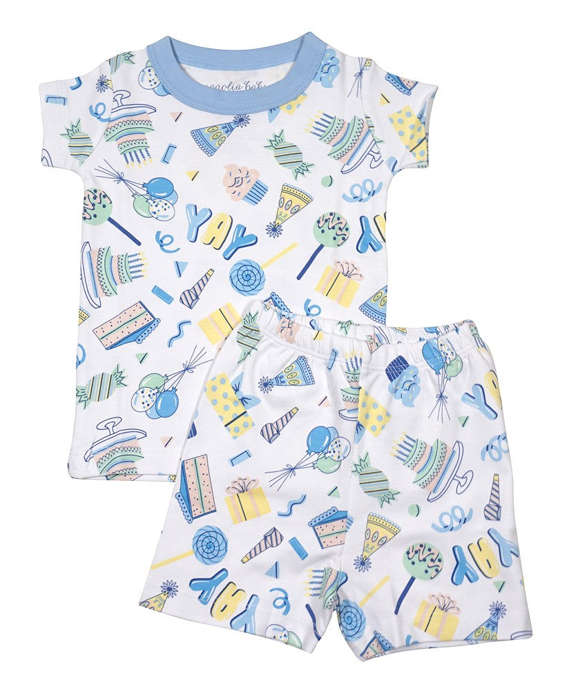 Magnolia Baby It's My Birthday Pajamas - Blue - Short