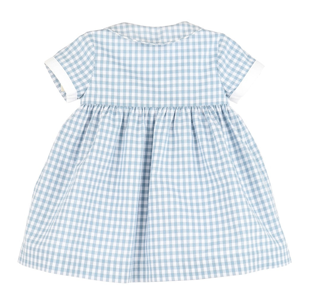Sophie & Lucas Girls Covent Garden Classic Blue Check Dress by Sophie & Lucas