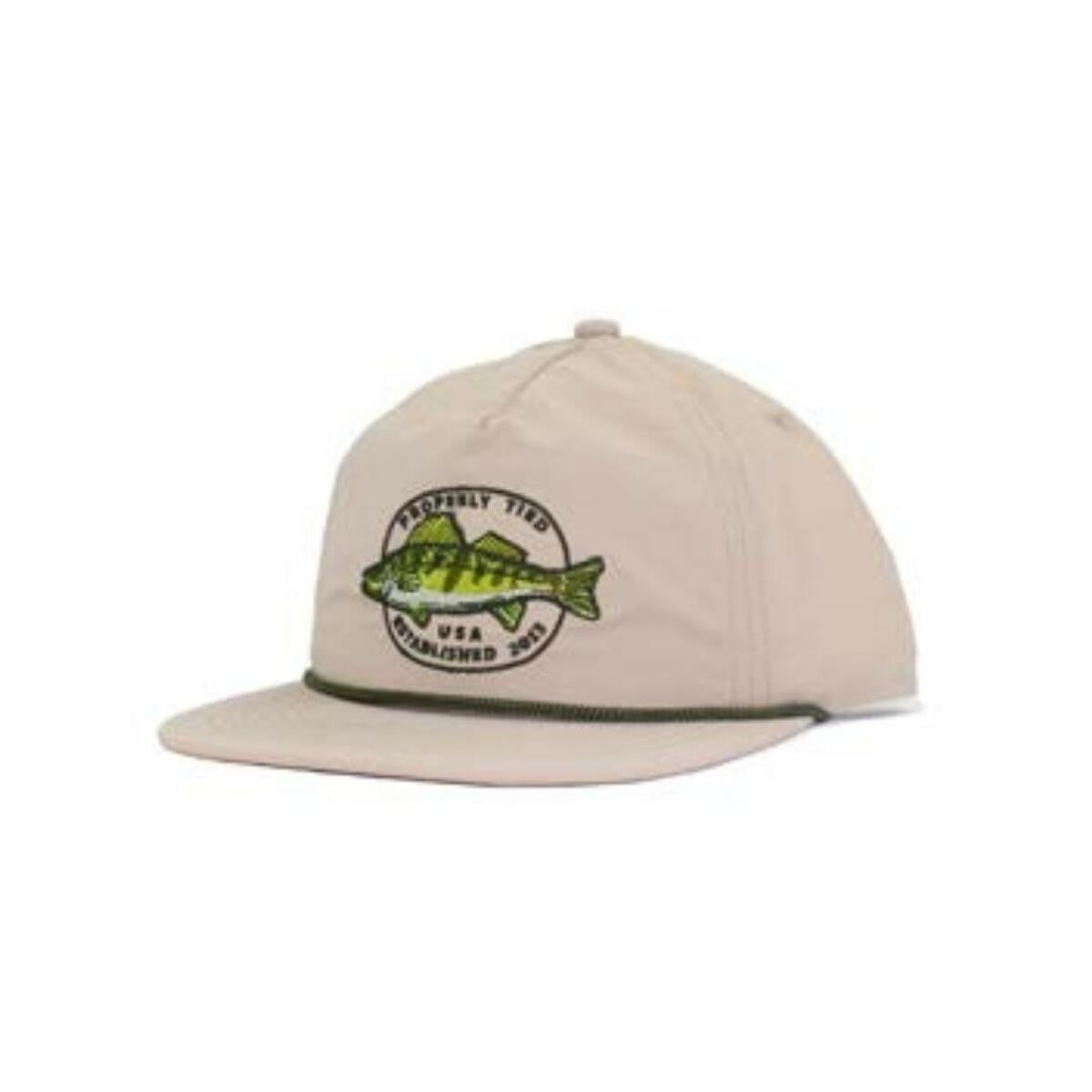 Properly Tied Youth Rope Hat - Tan Hooked Fish by Properly Tied