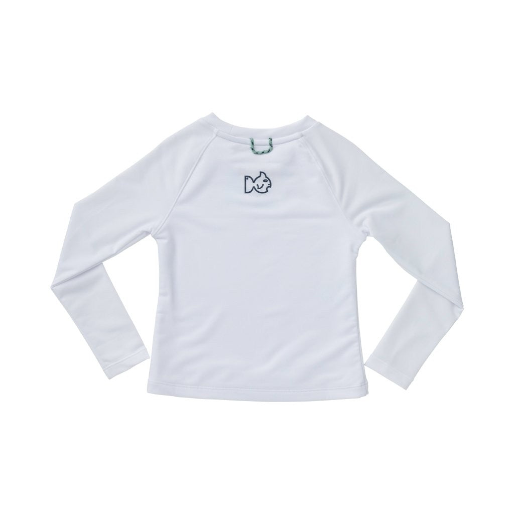 Prodoh Kids Reef Rash Guard Shirt - Long Sleeves - White