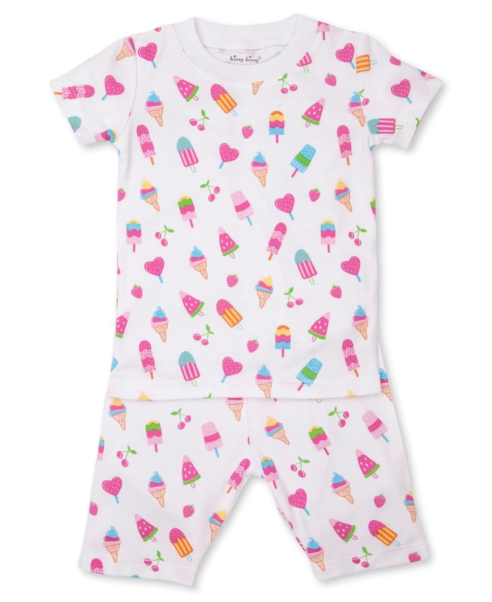 Kissy Kissy Girls Short Pajamas - Pink Popsicle Paradise