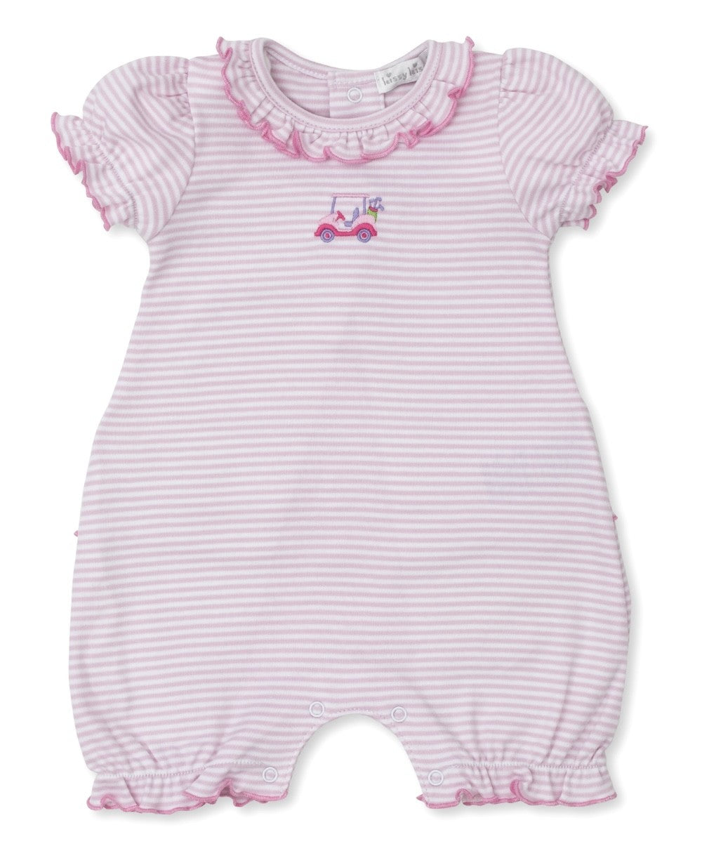 Kissy Kissy Baby Girls Pink Stripe Golf Club Romper