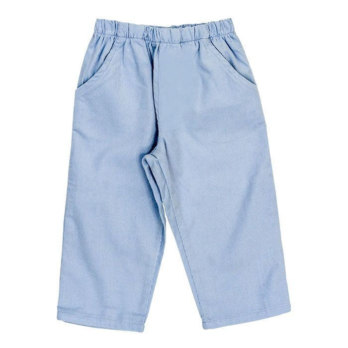 Bailey Boys Pull On Pants - Light Blue Corduroy