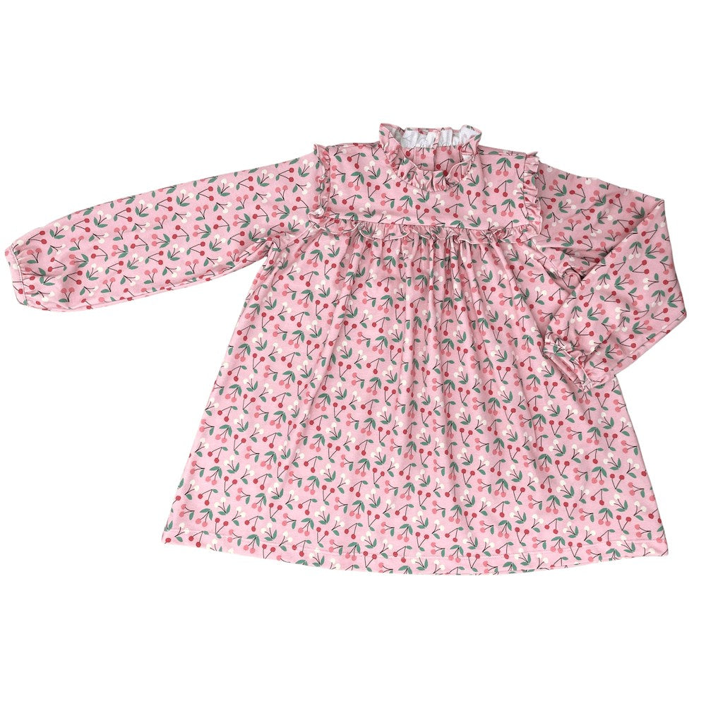 James & Lottie Girls Janey Dress - Pink Cherry by James & Lottie