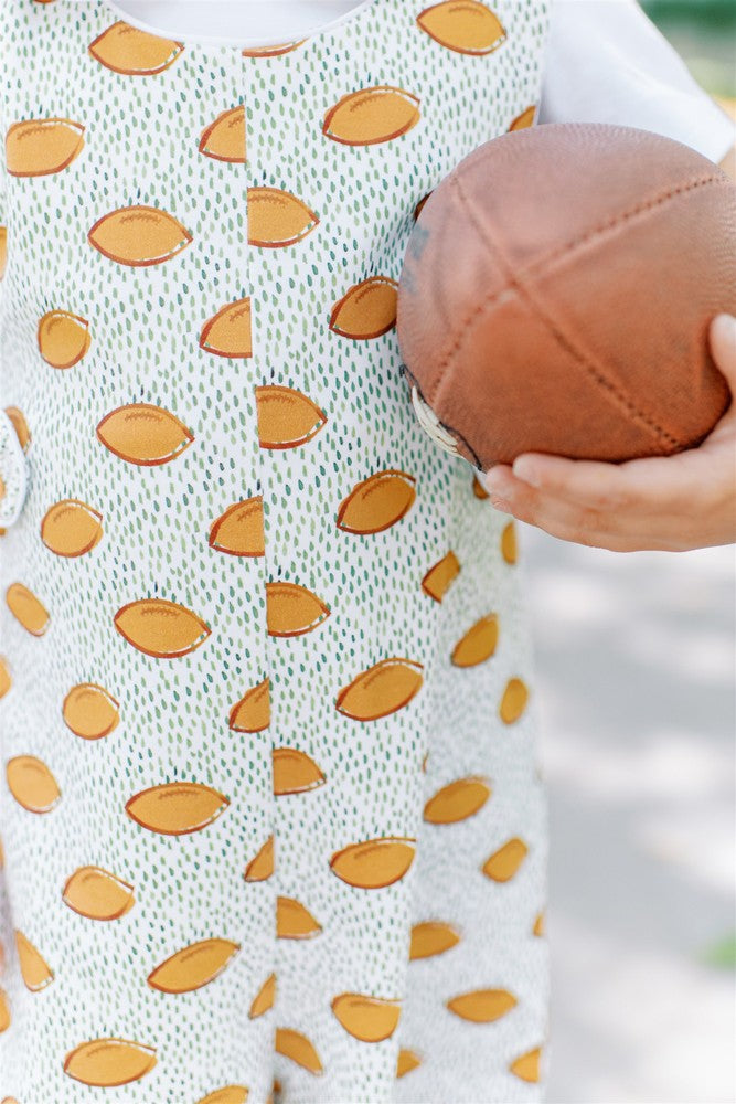 Proper Peony Pima Boys Green Football Touchdown Jon Jon by Proper Peony
