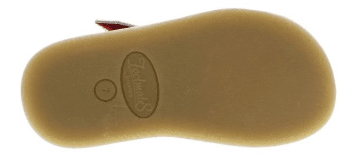 Footmates Girls Sustainable Sandals - Eco-Ariel Microfibre - Apple Red by Footmates