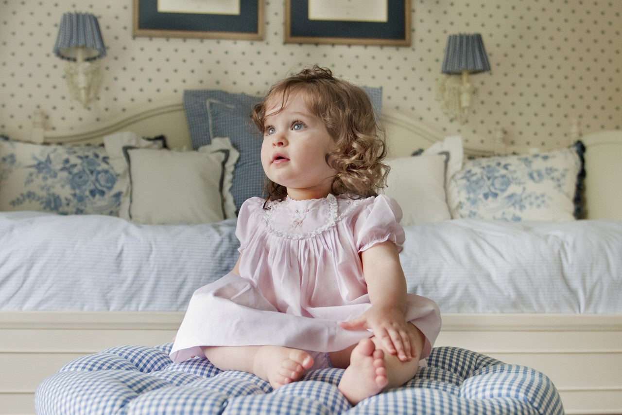 Feltman Brothers Baby Girls Dress with Lace Details - Pink