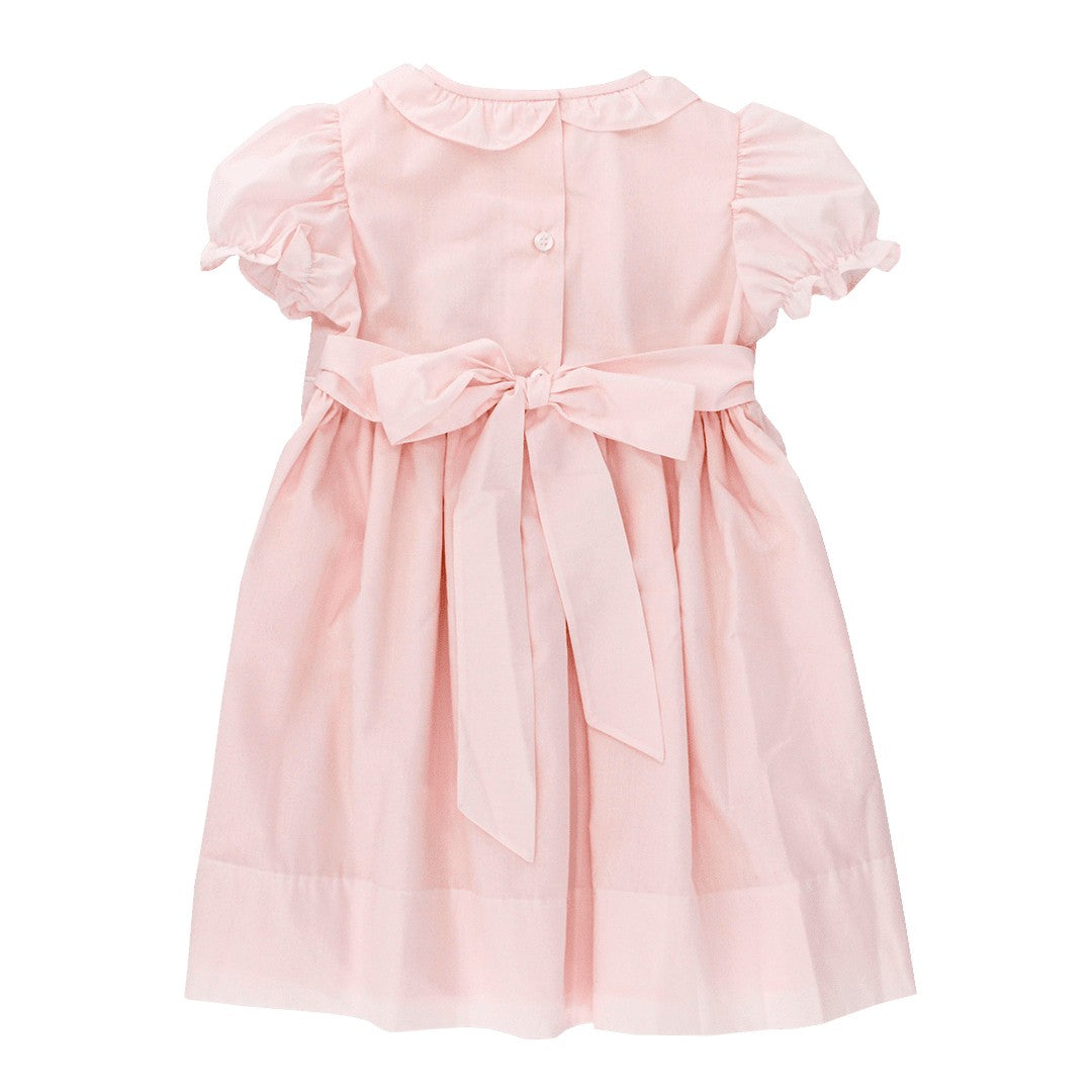 Bailey Boys Girls Pink Smocked Happy Birthday Dress with Sash