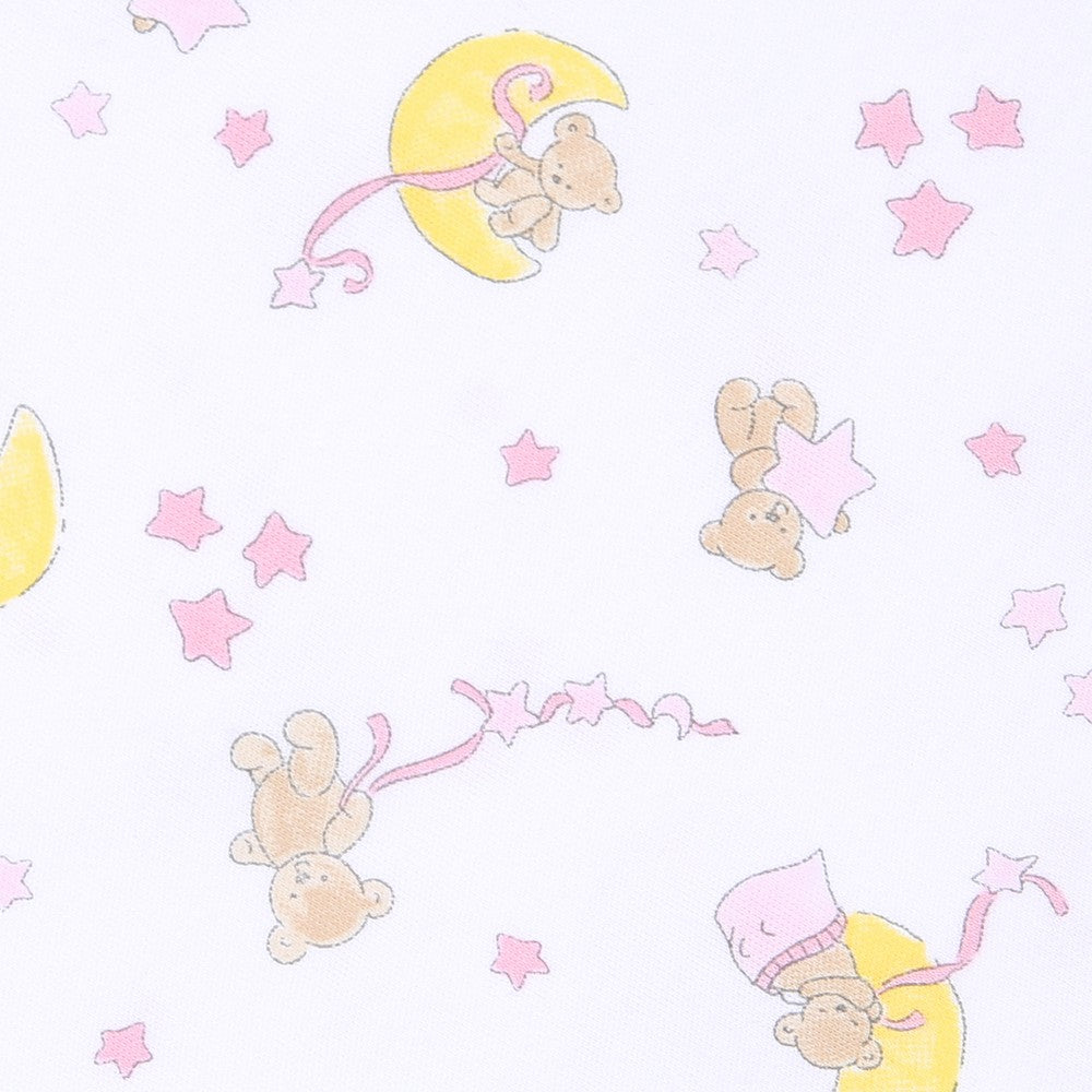 Magnolia Baby Girls Moon and Stars Zipped Pajamas - Pink by Magnolia Baby