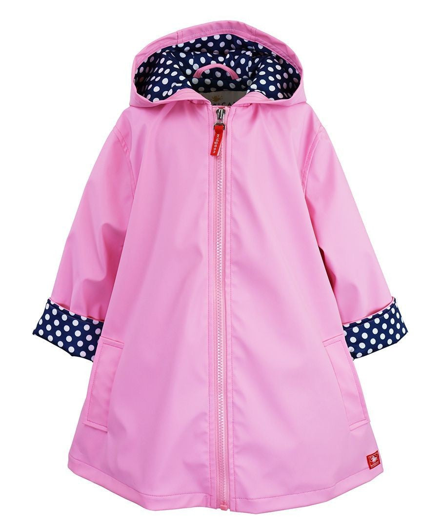 Widgeon Girls A-Line Rain Coat with Hood - Parfait Pink