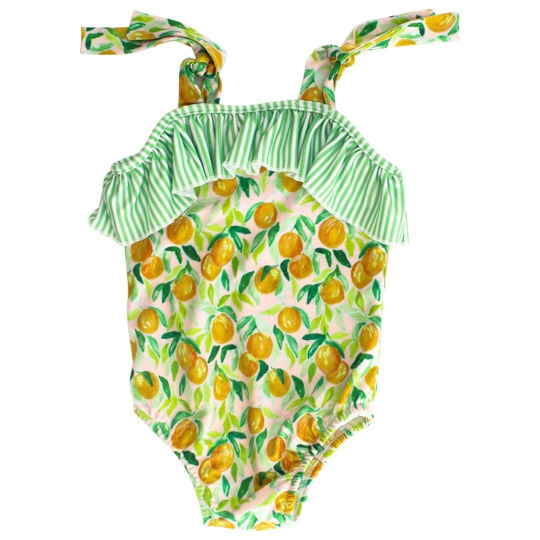 Bailey Boys J. Bailey Girls Ruffle Swimsuit - Pretty Peach