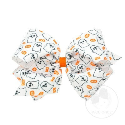 Wee Ones Girls Novelty Hair Bow - Halloween Ghosts