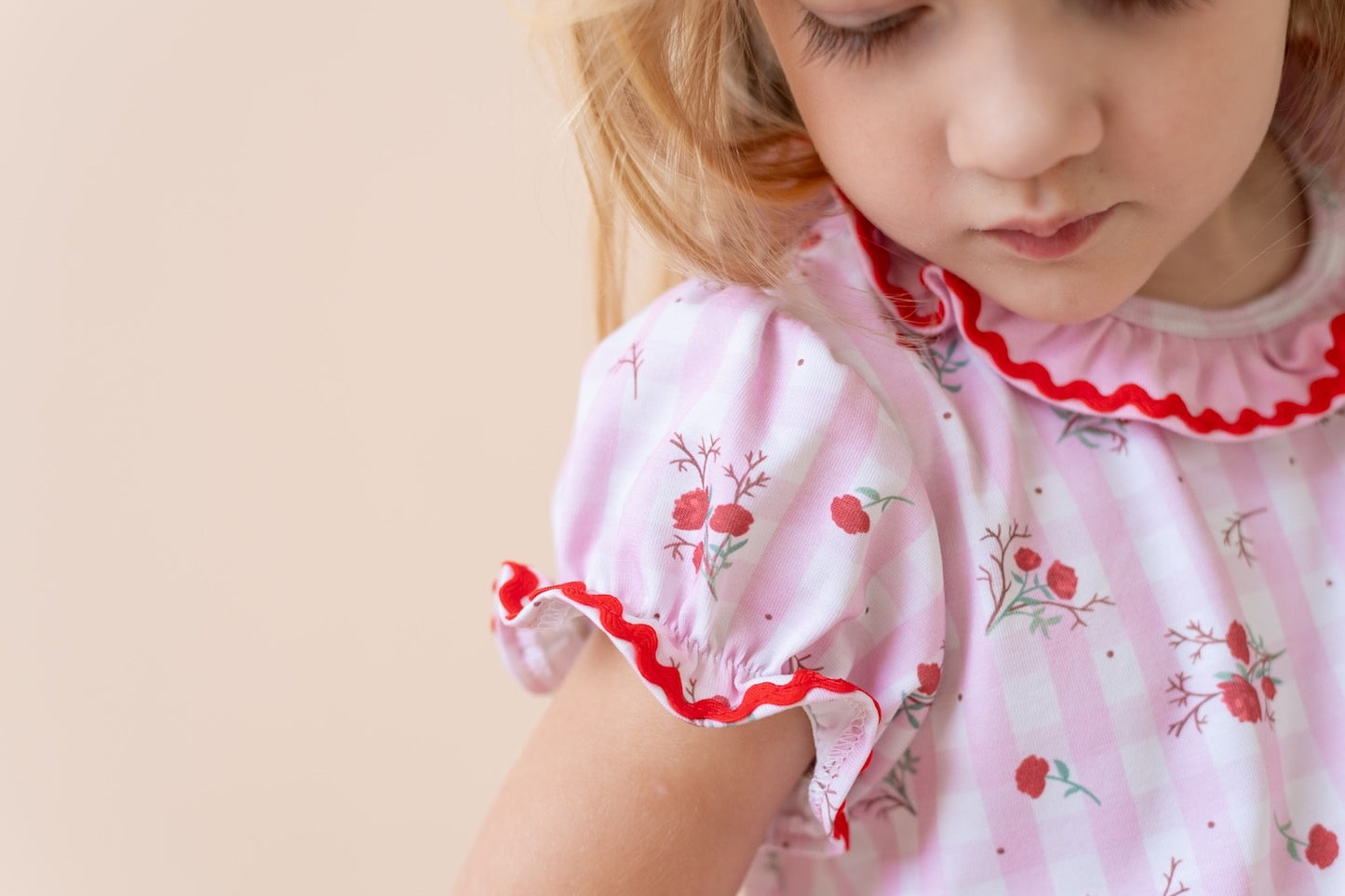 La Boutique by Dondolo Girls Pink Dress - Juliet Valentine Heart Pockets