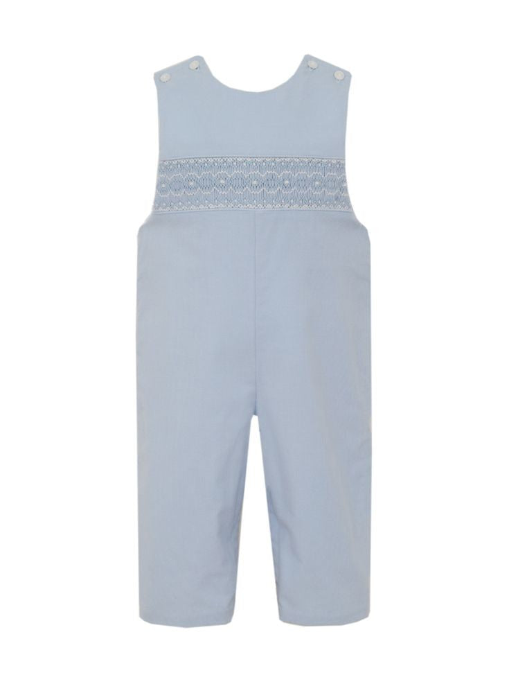 Petit Bebe Baby / Toddler Boys Blue Corduroy Smocked Longall