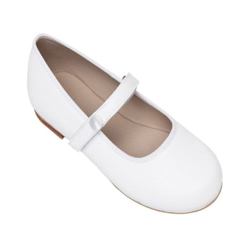 Elephantito Girls Dress Shoes - Princess Flat - White
