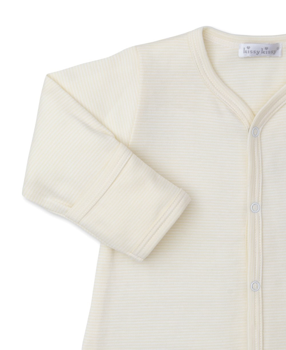 Kissy Kissy Baby Converter Gown - Yellow Stripe Dotty Ducks Ducklings
